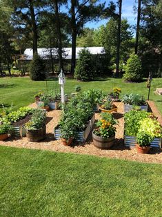 The raised beds are so easy to work with and low maintenanceLove our suburban garden Gardening Party, Suburban Garden, Garden Party Ideas, Front Lawn Landscaping, Garden Nails, Gardening Aesthetic, Backyard Garden Layout, Vegetable Garden Planning