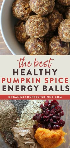 the best healthy pumpkin spice energy balls