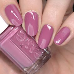 Essie Mauve Nail Polish, Mauve Nail Polish, Sheer Nails, Mauve Nails, Gel Nail Polish Colors, Pretty Nail Polish, Pink Nail Polish, Popular Nails, Essie Nail