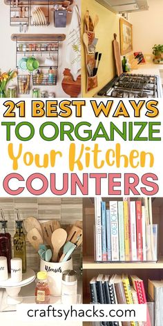 the best ways to organize your kitchen counters