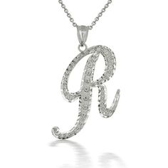 Description: 925 Sterling Silver Cursive Initial Letter R Pendant Necklace Item No.: H794* Metal Type: 925 Sterling Silver With Stamped 925 Metal Color: Silver Measurement: Pendant's Height With Bale: 1.14 In Width: 0.76 Inch Available In Any Letter From A-Z Rolo Chain Available In 16", 18", 20", 22" Note: Made To Order. Please Allow 7-10 Days To Be Shipped. Letter R Necklace, R Necklace, Football Necklace, Initial Necklace Silver, Cross Necklace Sideways, Phoenix Necklace, Diamond Initial Necklace, Fancy Necklace, Dog Pendant