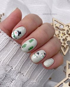 Snowman Nail Art, Nail Noel, Art Noel, Nail Art Noel, Snowman Nails, New Years Nail Designs, Christmas Gel, Cute Christmas Nails