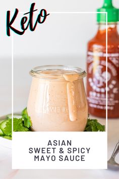 This Keto Asian Sweet & Spicy Mayo Sauce Recipe is one of the most flavorful ways to kick up any dish! We enjoy this sugar-free yum yum sauce as a dip for vegetables, sauce for meats, Keto Spicy Tuna Poke Bowls and for dressing my Easy Crab Kani Salad! Spicy Mayo Salad Dressing, Poke Bowl Mayo Sauce, Poke Dressing Recipe, Dressing For Poke Bowl, Sweet Mayo Sauce For Sushi, Sweet Mayo Sauce, Poke Bowl Recipe Sauce, Asian Mayo Sauce, Spicy Tuna Sauce