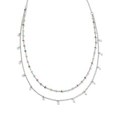 Go all in on the minimal aesthetic with the Kendra Scott Eve Multi Strand Necklace in Multi Mix, featuring petite cultured freshwater pearls and layered chains. It's a chic yet simple way to achieve effortless style status-what's there to say no to? Metal - Rhodium Over Brass Material - White Freshwater Cultured Pearl Closure - Lobster Clasp with Single Adjustable Slider Bead Size - 19 Inches Note - Due to the one-of-a-kind nature of the medium, exact colors and patterns may vary slightly from t Minimal Aesthetic, Layered Chains, Amber Color, Freshwater Cultured Pearls, Multi Strand Necklace, Brass Material, Strand Necklace, Multi Strand, Kendra Scott