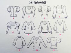 the instructions for how to sew a top with sleeves and buttons on each side