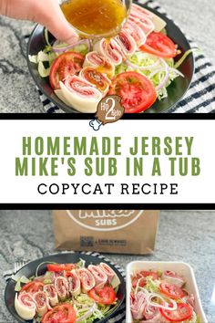 homemade jersey mike's sub in a tub copycat recipe