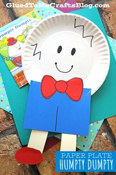 paper plate humpty dumppy character craft for kids