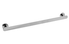 an image of a chrome towel bar on a white background with no people around it