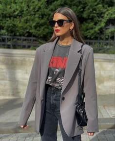 Gray Blazer, Style 2023, Mode Inspo, Fall Fits, Looks Chic, Autumn Outfit