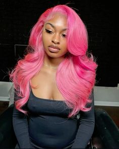 Vday Hair, Dyed Hair Inspiration, Boring Hair, Pink Wig, Human Wigs, Back To School Hairstyles, Bob Styles, Mood Board Fashion, Wig Styles