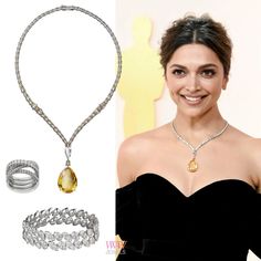 Deepika Oscar 2023, Deepika Padukone Necklace, Deepika Padukone Oscars 2023, Oscars Jewelry, 2023 Oscars, Oscar Jewelry, Oscars 2023, Academy Awards Red Carpet, Best Earrings