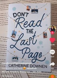 the book don't read the last page by catherine downen is on display