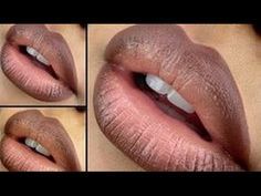 Ombre Lips Tutorial Brown, Ombre Lipstick On Dark Skin, Ombre Lips Dark Skin, Natural Lipstick Tutorial, How To Do Lips, Ombré Lipstick, Lip Ombre, Winter Lipstick Colors