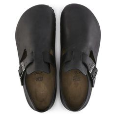 London Oiled Leather Birkenstock London, Black Birkenstock, Signature Style, Fashion Store, Real Leather, All Fashion, Birkenstock, Clogs, London