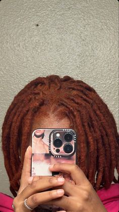 Reddish Brown Locs, Brown Locs, Loc Colors, Dreads Hairstyles, Nice Hairstyles, Future Hairstyles, Locs Styles