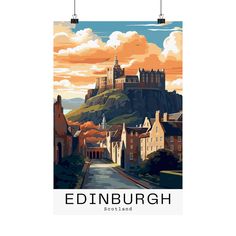 an image of edinburgh scotland poster