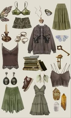 #fairycore #grunge #fairygrunge #fairygrungeoutfit #fairygrungeoutfitinspo #outfit #fit #ootd #aesthetic #outfitinspo Gremlin Core, Grunge Fairycore Aesthetic, Outfits Earthy, Fairy Grunge Outfit, Fairy Core Outfits, Hippie Core, Fairycore Outfit, Trilogy Tour, Bus House