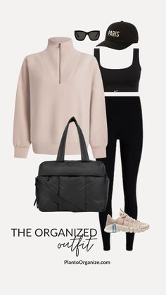 The Organized Outfit Edit Idea #15 Paris Hat, Nike Training Shoes, Supportive Sports Bras