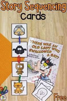 an image of story sequence cards for children to use on their own books and crafts