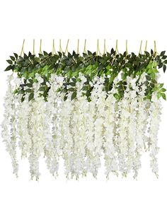 41144884101206 Fae Party, Black And White Affair, Gold Desk Accessories, Backyard Art, Wisteria Vine, Deco Flowers, Indoor Wedding Receptions, Balloons Decor, White Wisteria