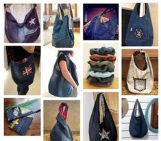 many different purses are shown in this collage, including one with an american flag on it