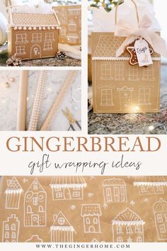 gingerbread gift wrapping ideas for christmas