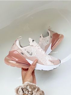 Brand new in box, 100% authentic blinged Nike Air 270 sneakers. The Nike logo (swoosh) is set with classic silver Swarovski crystals by hand with permanent adhesive. Also available in Rose gold Swarovski.  Color: Light soft pink  Finish: Blinged w/ classic silver Swarovski  SHIPPING:  ships within 2-3 weeks, if you need sooner please message me.  NOTE FREE DOMESTIC SHIPPING ONLY!  International shipping rate not included  INTERNATIONAL SHIPPING: tracking is not included, please pay extra fee if Nike Air 270, Wallpaper Nike, Swarovski Nike, Air 270, Pretty Sneakers, Trendy Shoes Sneakers, Preppy Shoes, Pretty Shoes Sneakers, All Nike Shoes