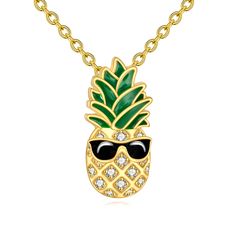 PRICES MAY VARY. 【Pineapple Necklace Design】Pineapple means prosperity and happiness. It is hard and rough on the outside and juicy and sweet on the inside, representing toughness and beauty. Pineapple also symbolizes abundance and luck, conveying the message of happiness and success. The presence of pineapple brings success and prosperity, inspiring people to welcome happiness and prosperity. 【Pineapple Material】The pineapple necklace for women is made of high quality S925 sterling silver with Hypoallergenic Necklace, Pineapple Necklace, Inspiring People, Necklace Design, Summer Necklace, Exquisite Jewelry, Beautiful Gift Boxes, Necklace For Women, Necklace Designs