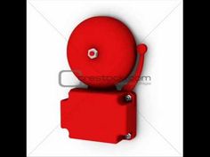 a red object on a white background with clippings to the side and bottom