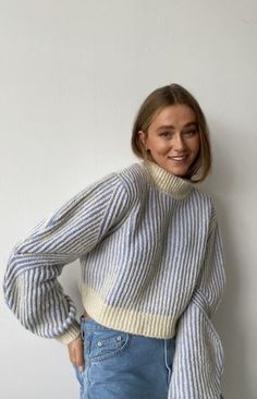 Granola Summer Outfits, Skandinavian Fashion, Mode Inspo, 가을 패션, Looks Style, Mode Inspiration, Striped Sweater, Na Kd