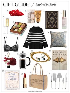 gift guide for the girl who is inspired by paris