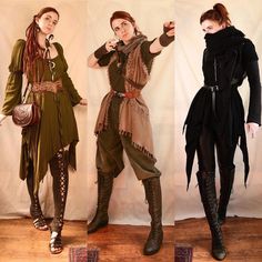 D&d Costumes, Ren Faire Female Rogue, Warrior Princess Ren Faire, Witchy Ren Faire Outfit, Rennaisance Outfits Women, Ren Fair Wizard, Female Ren Faire Outfit, Dnd Halloween Costumes