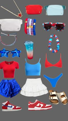 4th Of July Outfits 2024, 4 Th Of July, 4th Of July Ideas, Preppy Summer Outfits