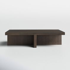 a table that is made out of wood and has one end on the other side