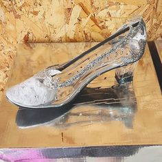 Selling New In The Box, Never Worn Or Tried On Ellie Brand Ice Princess Heels Silver Synthetic Heels With Sculpted Heel, Plastic Princess Heels, Luxury Silver-tone Heels For Formal Occasions, Disney Princess Shoes Heels, Glass High Heels Cinderella, Princess Heels, Clear Pumps, Edgy Woman, Sequin Heels