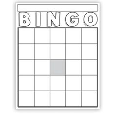 a printable calendar with the word bingo on it