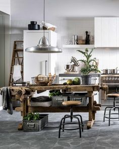 the kitchen is clean and ready to be used for cooking or dining room decorating