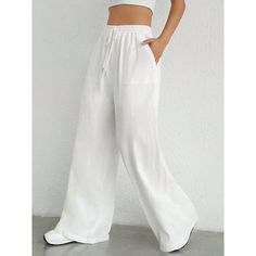 Season:Summer,Spring; Fabric:Polyester; Gender:Women's; Style:Casual,Streetwear; Elasticity:Micro-elastic; Occasion:Daily Wear,Vacation,Street; Fit Type:Regular Fit; Function:Breathability,Soft; Waistline:High Waist; Pattern:Plain; Design:Pocket,Elastic Drawstring Design,High Cut; Pants Type:Pants Trousers,Chinos; Front page:FF; Listing Date:04/24/2024; Production mode:External procurement; Hips:; Length:; Waist:; Pants Length:Long Chino Pants Women, Womens Chinos, Trouser Pocket, Spring Fabric, Plain Design, Type Of Pants, Pants Length, Plain Black, Casual Streetwear