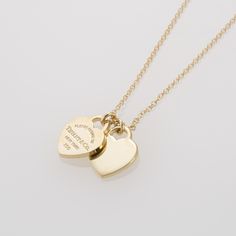 [Top Size] Approximately 12mm Long, Approximately 9mm Wide [Chain Length] Approximately 41cm [Material] 18k Yellow Gold Tiffany Gold Necklace Heart, Tiffany Necklace Gold, Tiffany Gold Necklace, Tiffany Necklaces, Heart Necklace Tiffany, Tiffany Gold, Gold Tiffany, Xmas Wishlist, Random Clothes