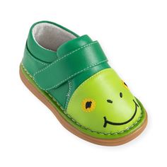 Fritz the Frog Shoe - Wee Squeak Frog Shoes, Squeaky Shoes, Baby Walking, Toddler Boots, Favorite Boots, Baby Walker, Walking Boots, The Frog, Quiet Time