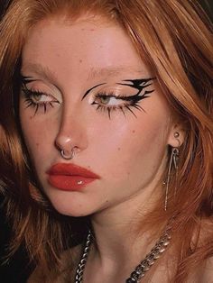 Goth Eye Makeup, Punk Makeup, Graphic Makeup, Rave Makeup, Swag Makeup, Dope Makeup, Edgy Makeup, Makeup Eye Looks, Eye Makeup Art