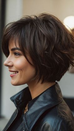 Bob Haircuts For Women With Round Faces, Haircut For Short Neck, Short Haircut For Thinning Hair, Haircut Round Face Medium, Haircuts For Double Chin Women, Medium To Short Haircuts For Women, Short To Medium Length Haircut, Short Hairstyles For Thinning Hair, Layers For Volume