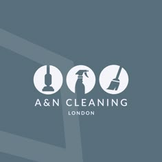 a logo for a cleaning company with the words a & n cleaning london on it