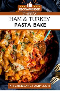 the recipe for ham and turkey pasta bake