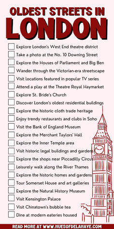 the london tourist's guide is shown in red