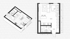 the floor plan for a small apartment