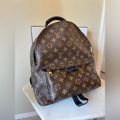 12x13x6.3 Inches Used Like New Gold-Color Hardware 2 Adjustable Straps (Drop Min 54cm, Max 81cm) Come With Dust Bag Louis Vuitton Backpack, Bags Louis Vuitton, Louis Vuitton Bags, Louis Vuitton Bag, Gold Color, Adjustable Straps, Dust Bag, Bag Lady, Like New