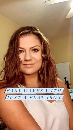 Naturally Straight Hair, Flat Iron Waves, Curl Hair With Straightener, Easy Waves, Flat Iron Curls, Hair Upstyles, Flat Iron Hair Styles, Short Hair Tutorial