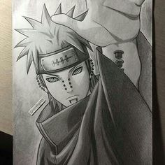 a drawing of naruto and sashika