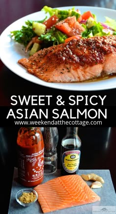 Spicy Salmon Recipes, Asian Salmon Recipes, Salmon Recipe Pan, Asian Salmon, Salmon Recipes Pan Seared, Salmon Recipes Baked Healthy, Healthy Salmon Recipes, Easy Salmon Recipes, Spicy Salmon